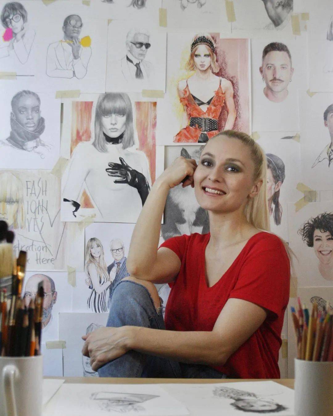 大神|时装画灵感|三庭五眼傻傻分不清楚?大神Nadia Coolrista超美步骤分享!