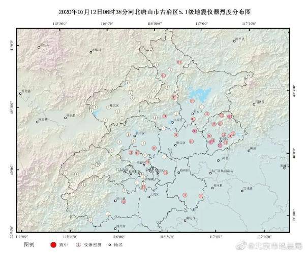 该地震发生在1976年唐山7.8级地震余震区内.