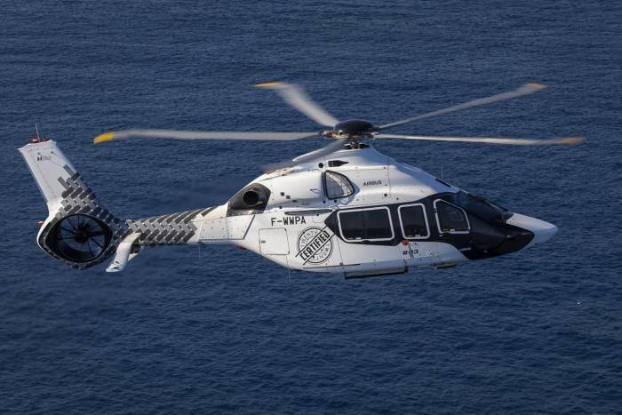 空客h160多用途直升机获欧洲航空安全局型号认证