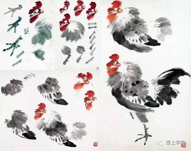 394-397.公鸡画法-1995