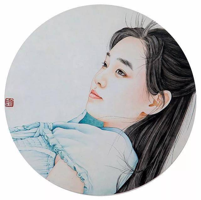 东方之美——丁己 京剧国粹人物及现代美女工笔画高清