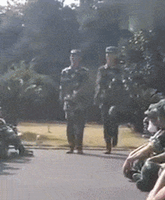 这顺拐走得是如此自然并带着节奏,是否像极了军训中的你呢?