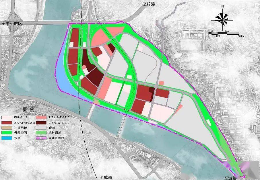 3.2平方公里,靠涪江临二环…绵阳城区又规划一个滨水宜居片区!