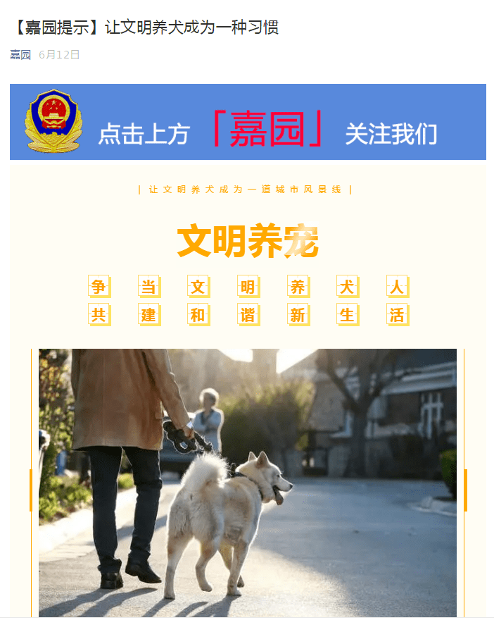 上海公安大调研开展专项治理推动依法规范文明养犬