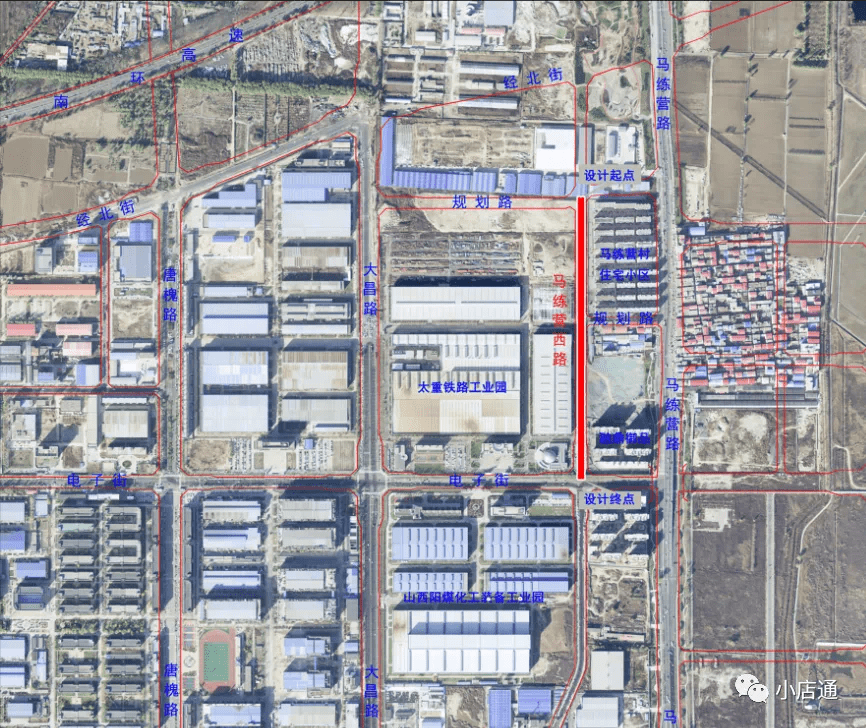 道路升级唐槐产业园区马练营西路等电子街周围路网规划公示