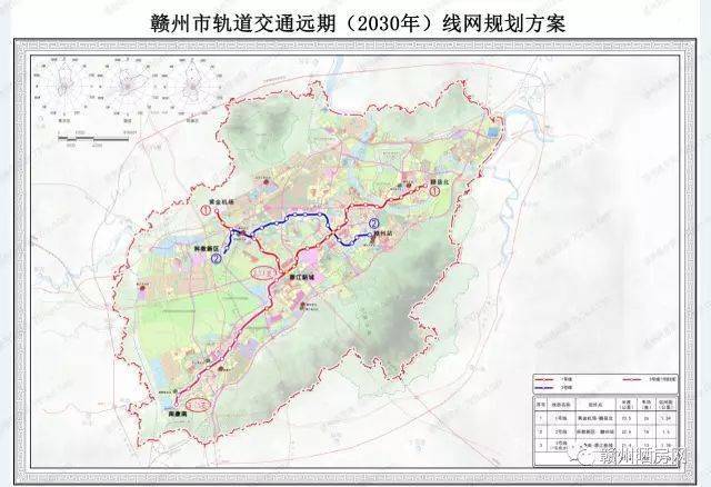 赣州市轨道交通线网规划-2030年