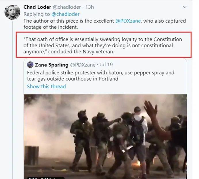 特朗普|美国波特兰对抗军警现场，出了一男一女两个狠人