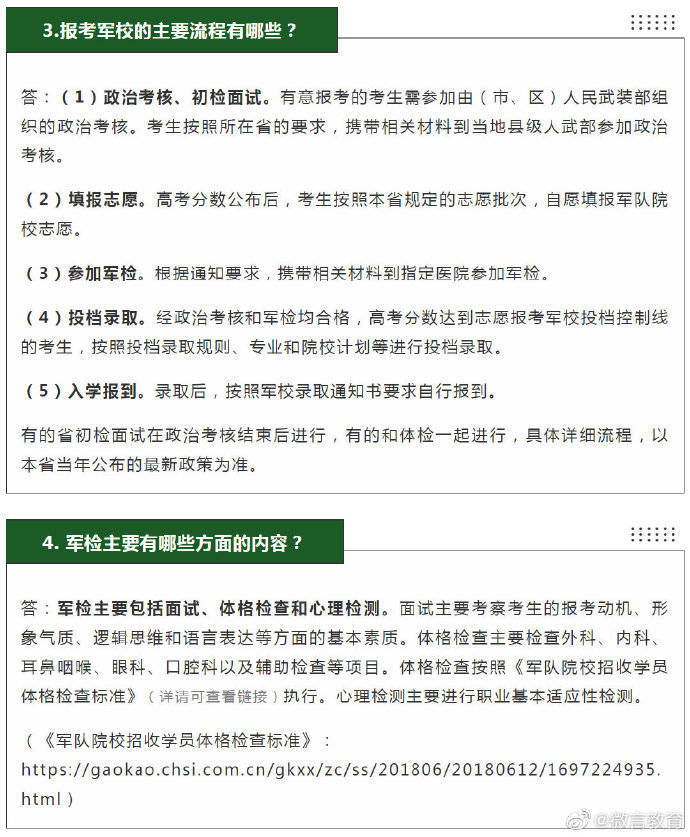 军校|2020年军校招生10个常见问题，答案都在这