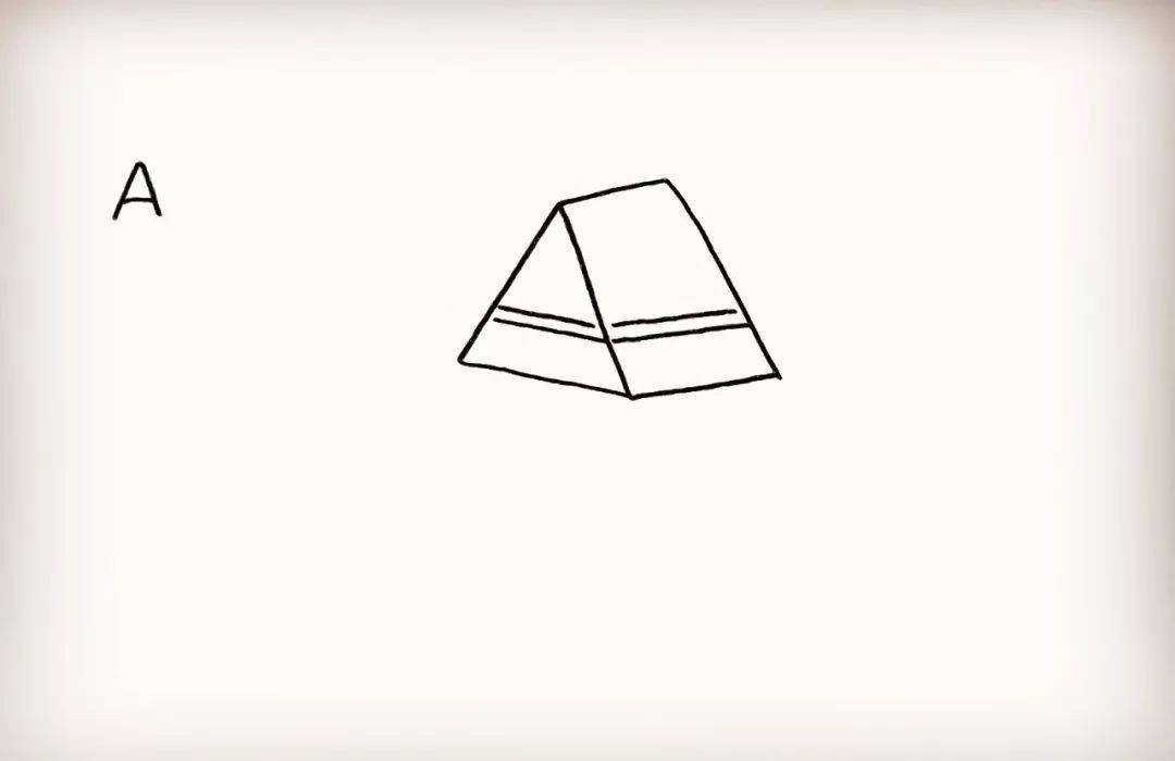 简笔画-用字母a画帐篷