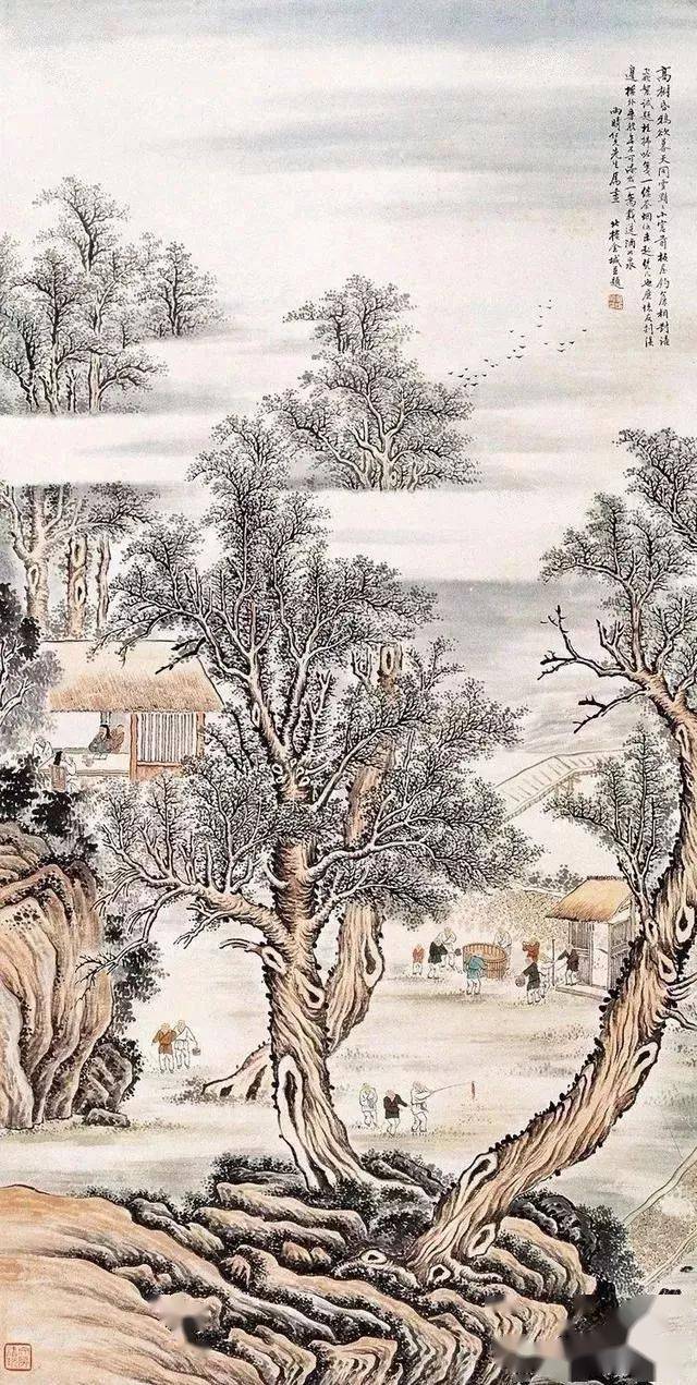 北樓金城 山水畫