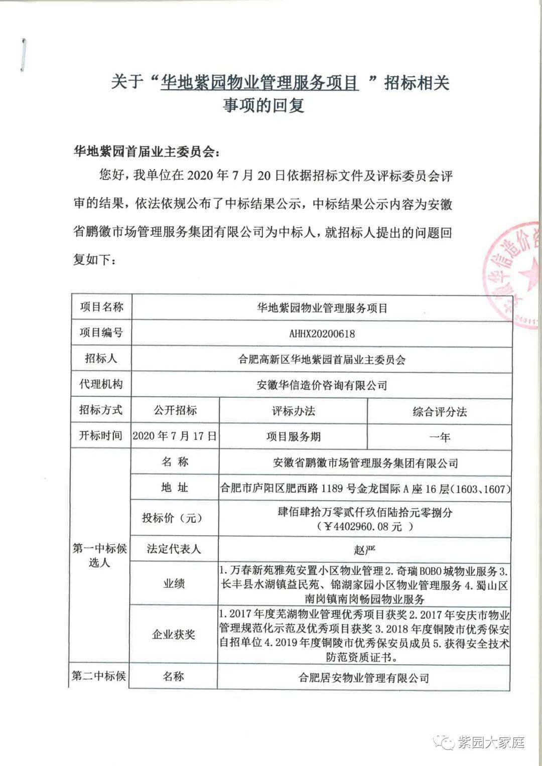 关于部分业主关心的几点问题的回复及招标代理机构的回函