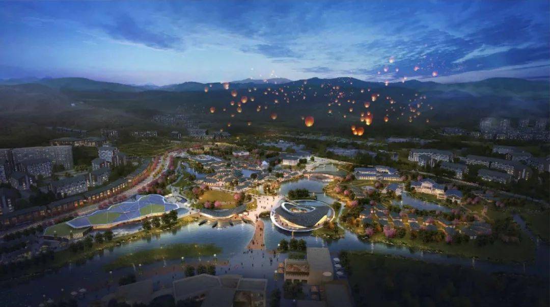 江畔,山居6大元素,规划建设酒店,主题乐园,芳香特色小镇,国际康养小镇