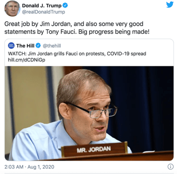 限制|不爱戴口罩的美国议员疯狂追问，把福奇都整笑了