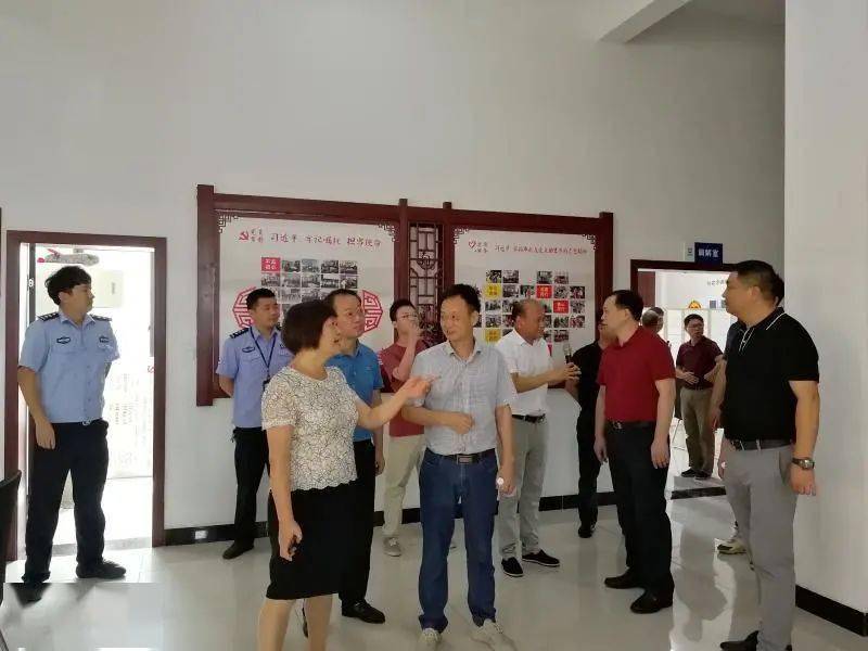 湖南浏阳市市委组织部部长周文舜一行到徐樟塘村矛调中心参观学习