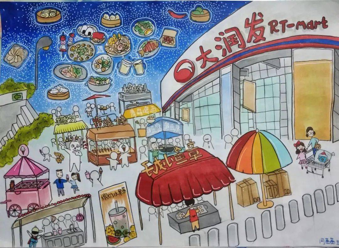 【全纳艺海探航】我为家乡代言|童心绘制青岛特色地图——青岛宁夏路