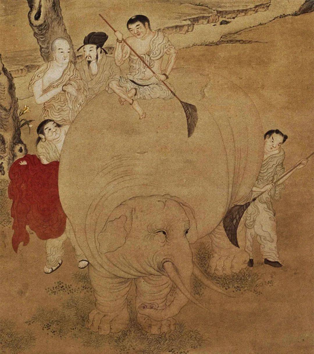 大象|大象：遗双翠，骑象背人先过水