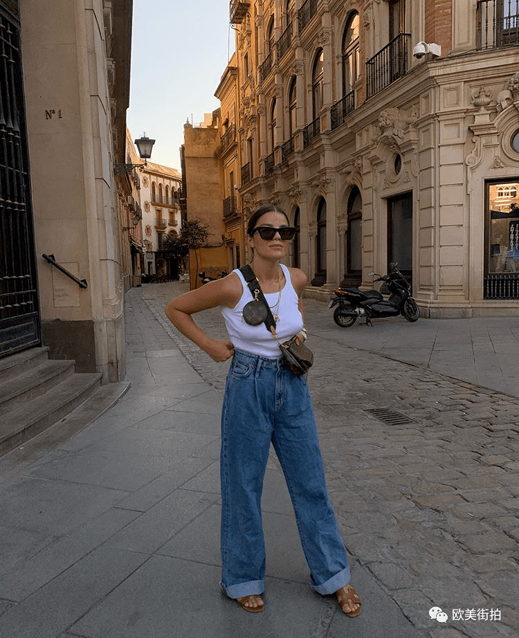 look|背心+西裤，超A气场！