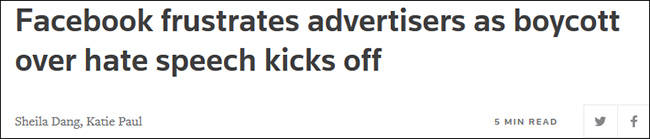 脸书|为清除仇恨言论，脸书第二季度删贴2250万条