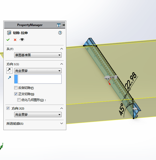 ggd柜侧框solidworks钣金展开