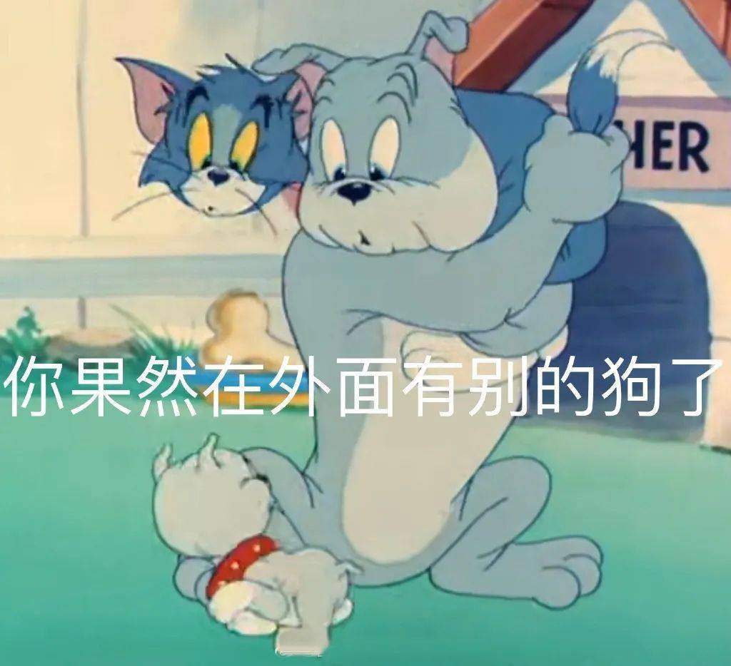 猫和老鼠表情包:你果然在外面有别的狗了