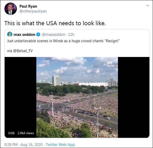 白俄罗斯这一幕，评论区被美国网民占了