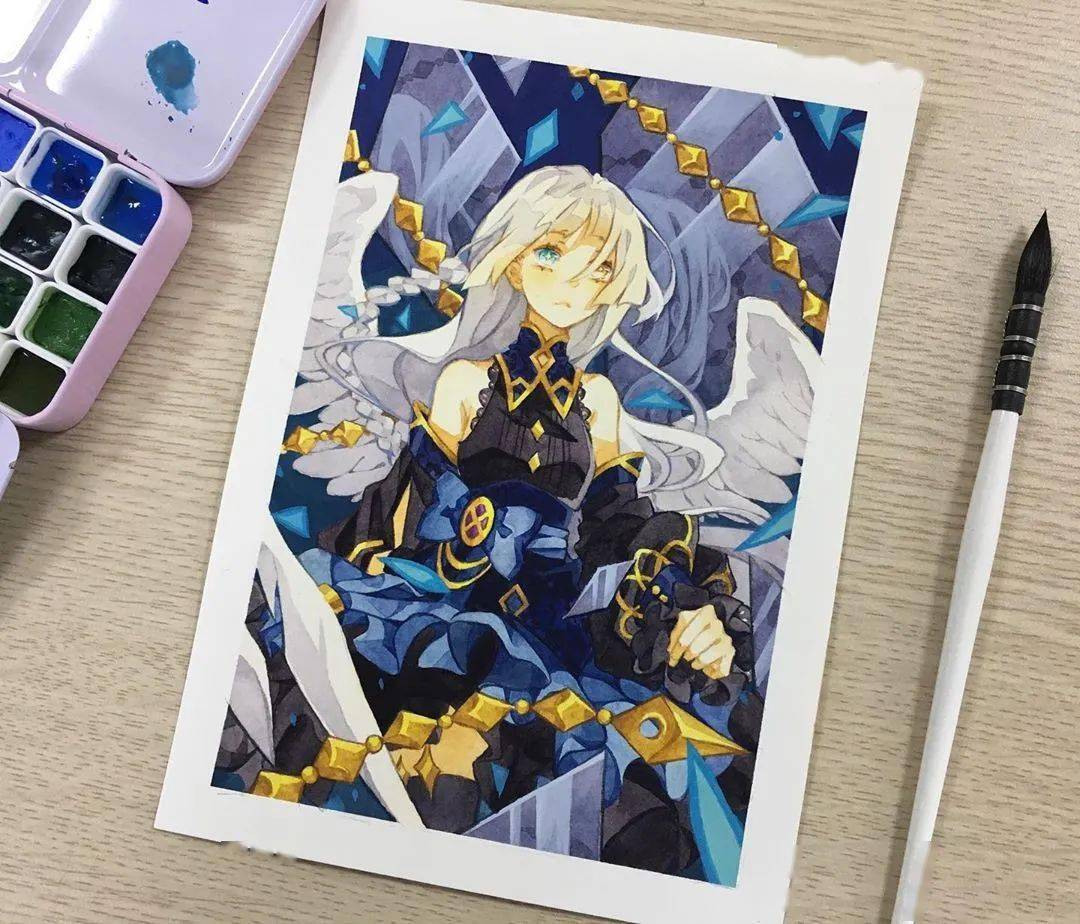 美爆了梦幻唯美的水彩动漫插画