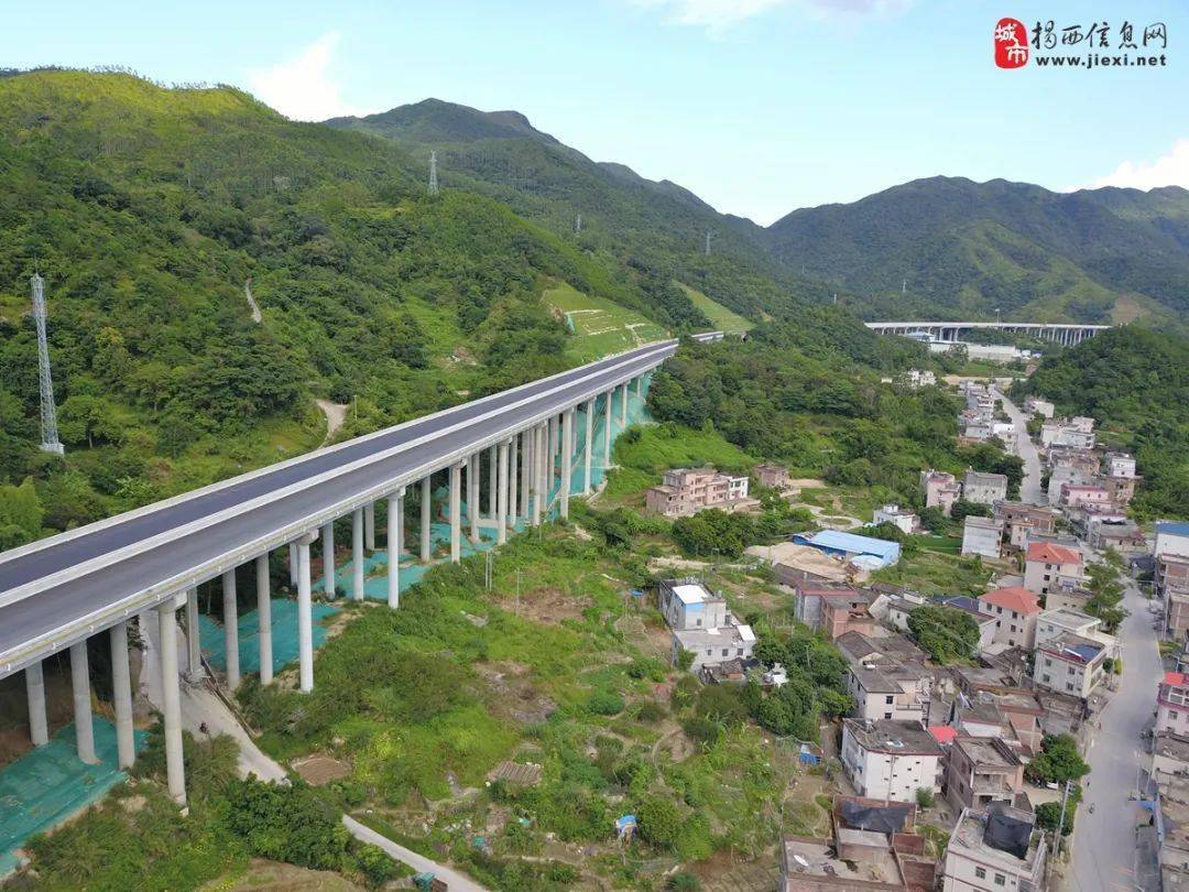 激动揭西设两个高大上的出入口这条新高速最快11月底建成通车