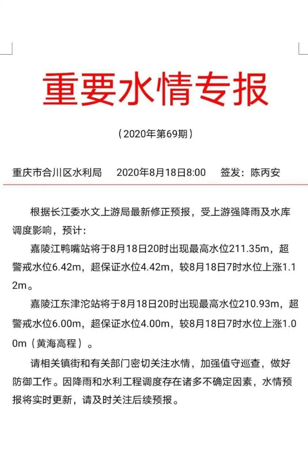 爱体育官网|
【8月18日中午更新】合川洪水过境消息+航拍实拍图！(图1)