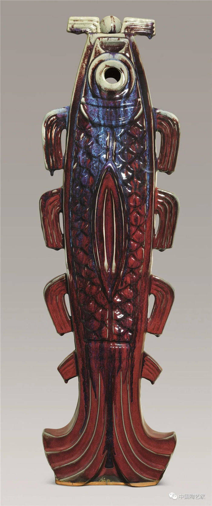 钧瓷尊012韩美林130cm*40cm*21cm1998紫砂壶152韩美林16cm*12cm*10cm