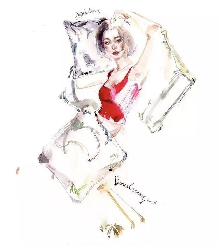 Chiu|超级仙美的绘画步骤分享！Ping-Yu Chiu助你水彩时装画更上一层楼！