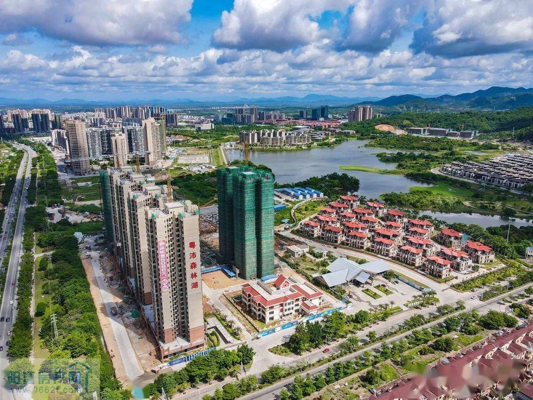 共青湖公园开工建设了,看看周围有什么楼盘?_阳江