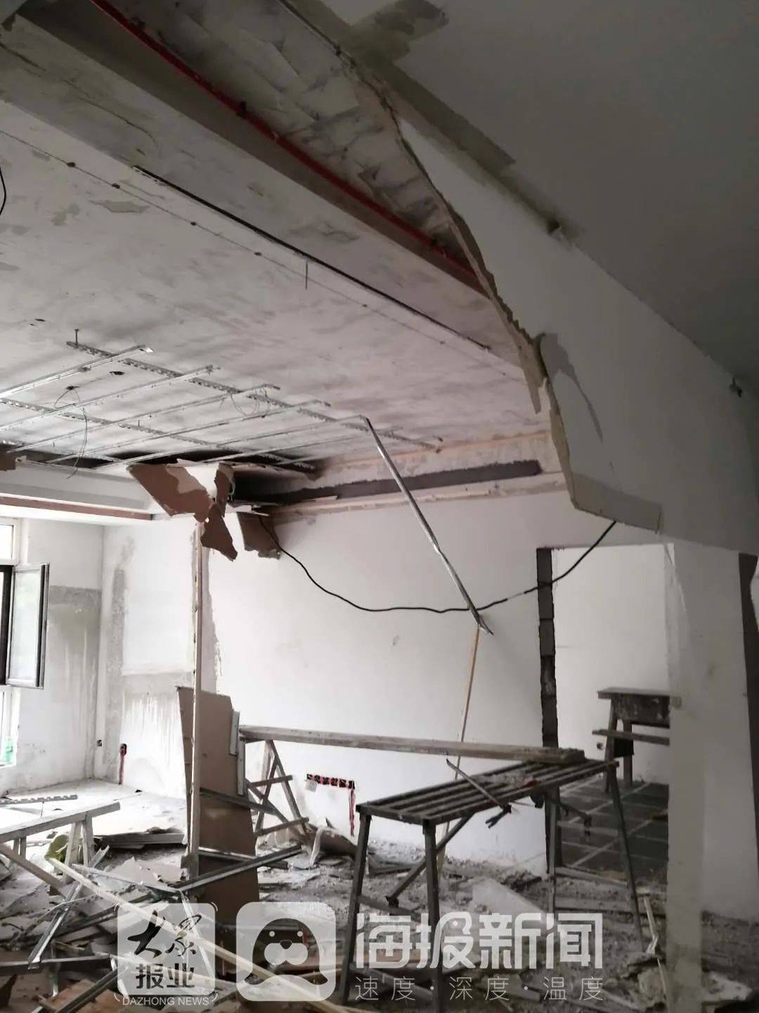 裂缝|潍坊圣菲漫步小区墙体现3米裂缝 开发商再三反悔不予处理