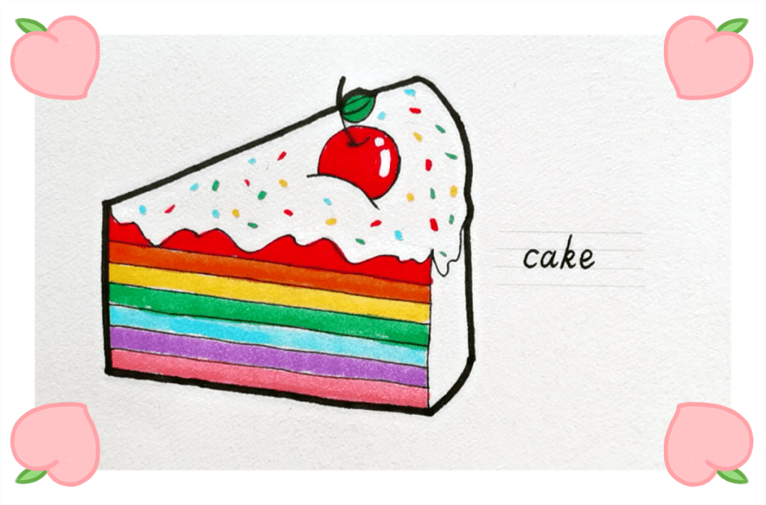 英语萌萌画 | cake 蛋糕