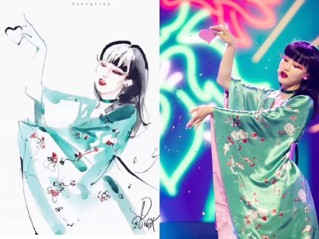 油墨|绝美!《乘风破浪的姐姐》发布油墨画海报!