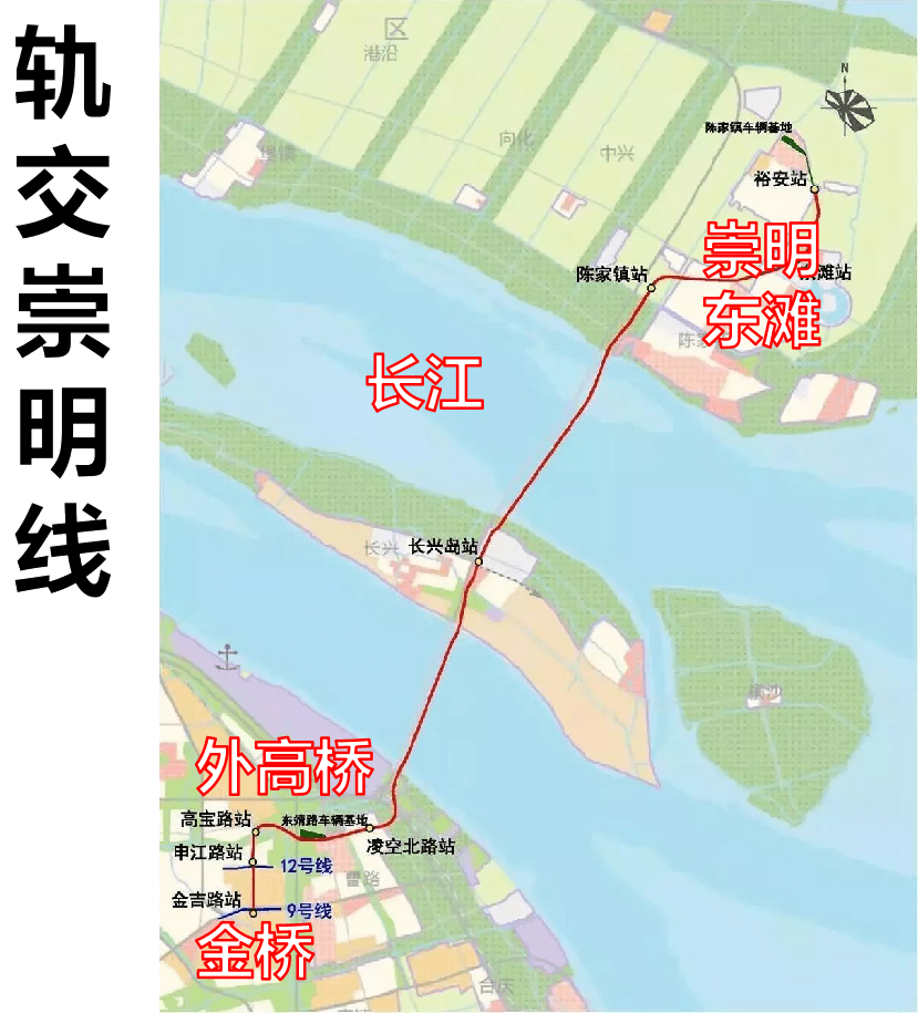 北沿江高铁,沪崇启铁路按照规划均经过崇明,2019年上海第三机场选址