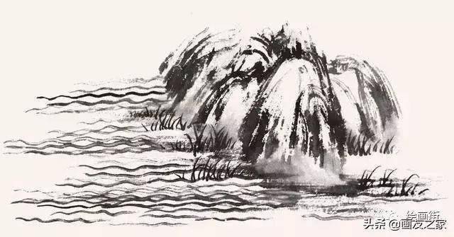 山水画教程:大师教你五种水的画法,简单易学,一起来临摹,收藏