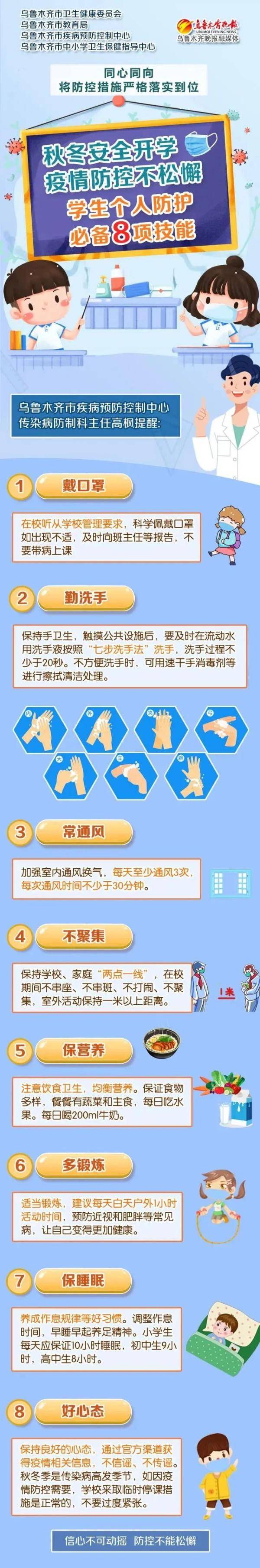 防护|【防疫微课堂】学生个人防护必备8项技能