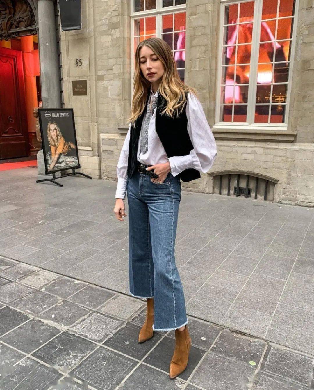 仙女们|格纹衫 + 短靴，早秋这么穿A到爆 ！