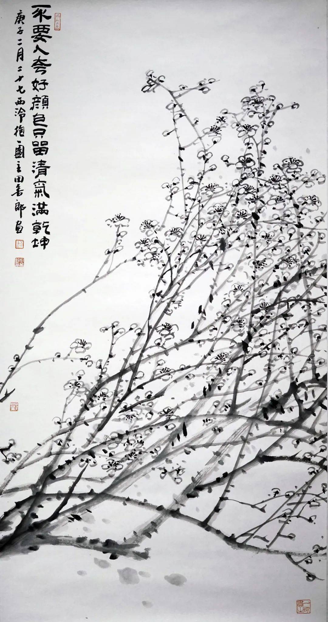 一路梅花时时美超山看展处处香中国当代名家画梅作品邀请展即将启幕