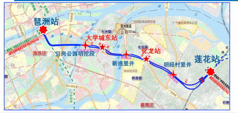 珠三角城际琶洲支线新进展,2022年底建成通车