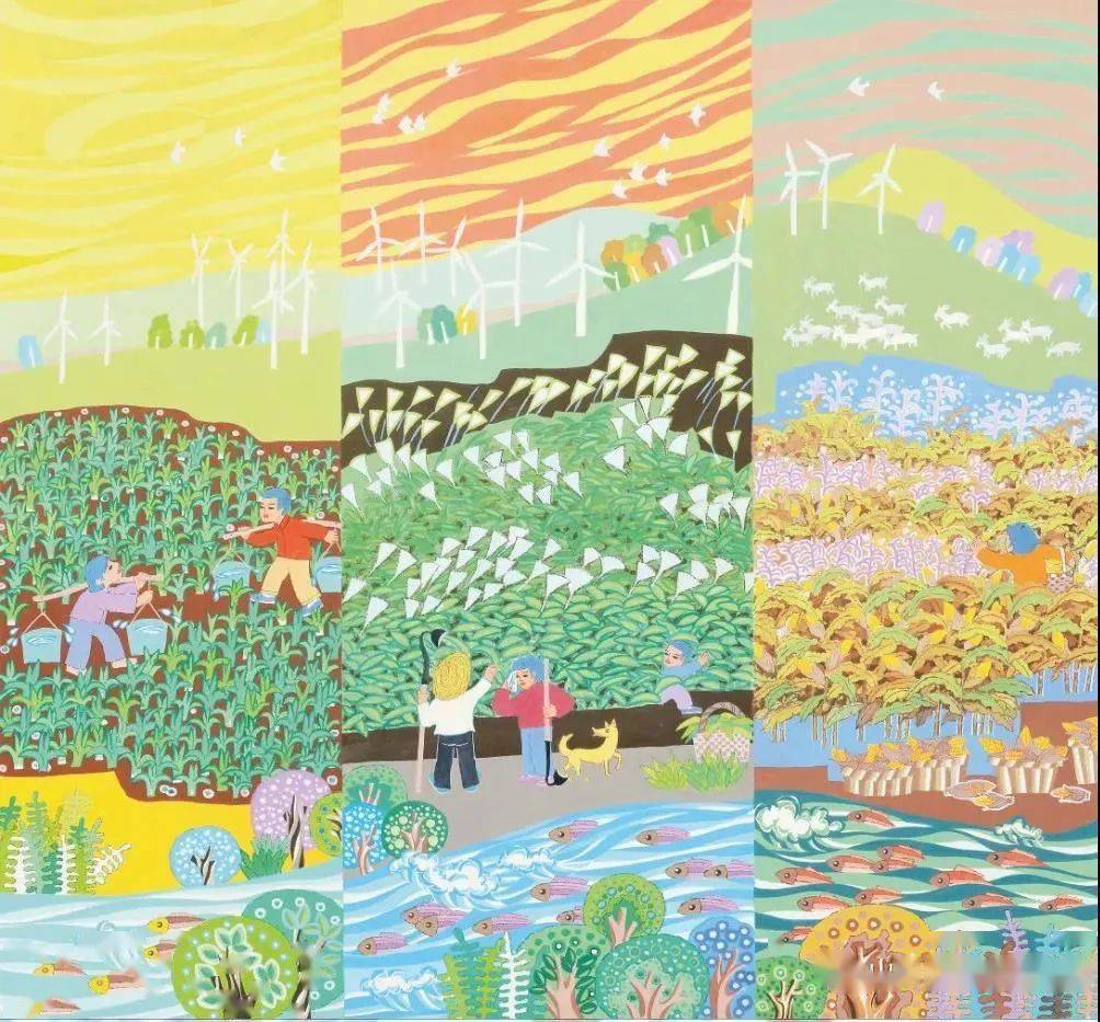 "助力乡村振兴 决胜脱贫攻坚 —— 山东省农民画作品展"在菏泽开展