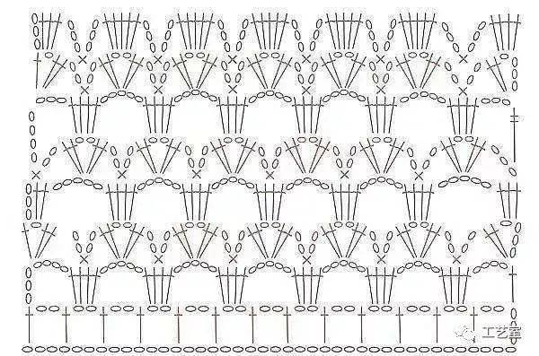 波浪|42款钩针波浪编织花样,钩到手抽筋(附教程)