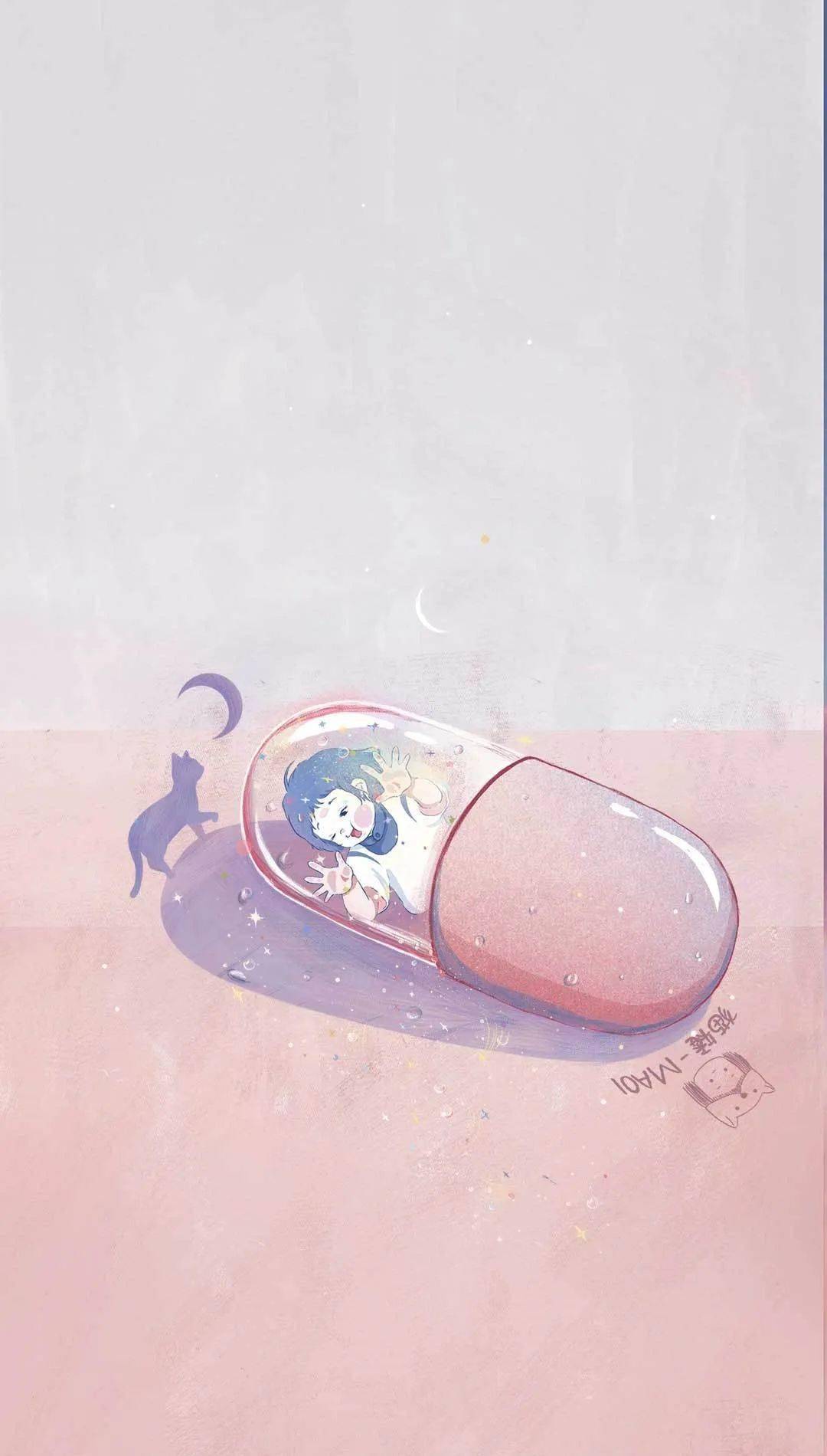 粉色系壁纸 | p i n k m o o n