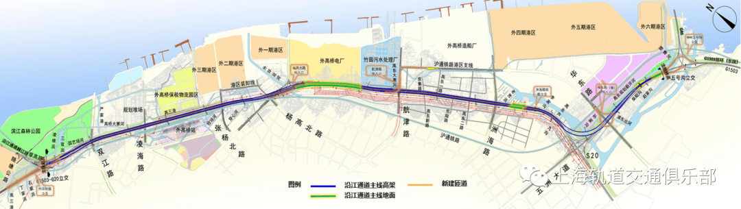 继续上跨华东路后,在 现状高东收费站东侧落地,与现状g1503主线相接