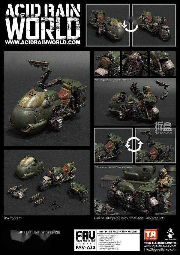 酸雨战争 FAV-A33绿水豚 A34格劳克斯渗透者 3.75寸兵