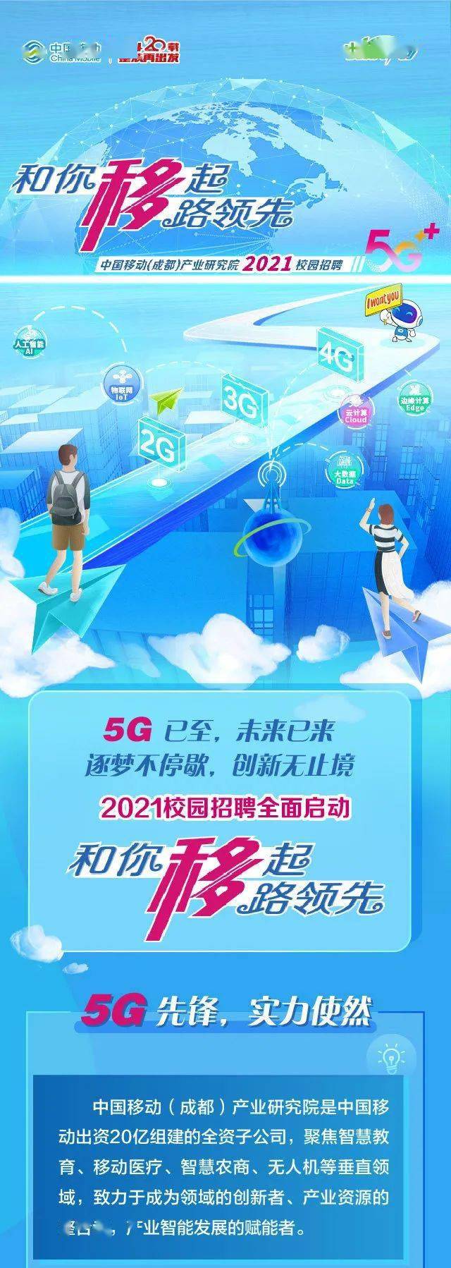 2021届招聘 中国移动(成都)产业研究院2021校园招聘正式启动