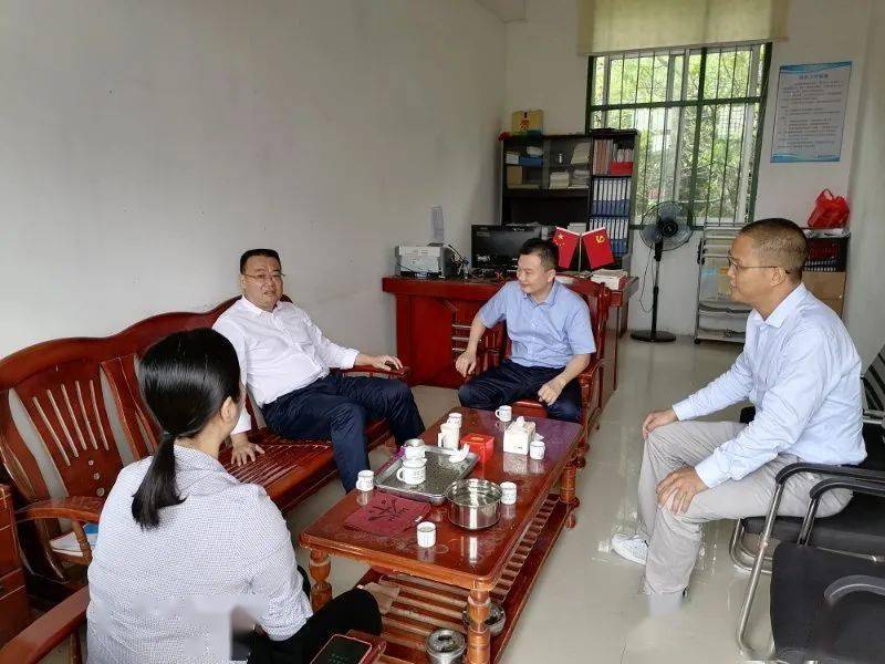调研,乡长王清恩,副乡长黄少华,教育局办公室负责人郭志贤等陪同调研