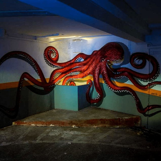奥迪|街头艺术大神将涂鸦玩到极致，3D透视逼真吓坏路人，绝对让你大吃一惊！