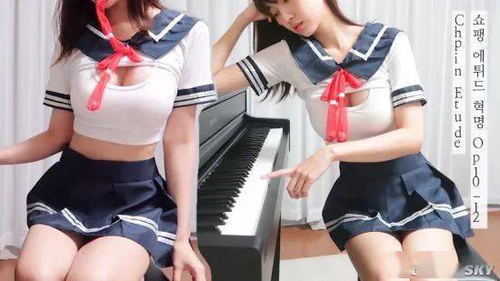姐姐|弹琴性感画面让人心跳加速 来自韩国的钢琴小姐姐