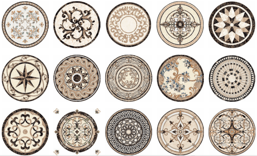 石材拼花:圆的 方的 各种款式 各种花色任您选择